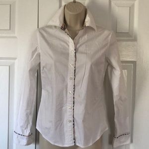 BURBERRY London white button down shirt